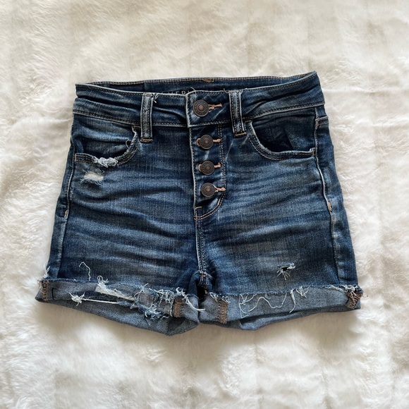 american eagle jean shorts size 0 - Picture 1 of 2